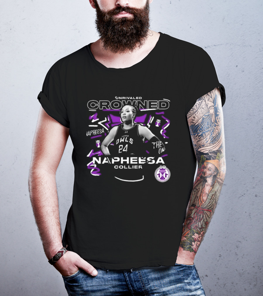 Unrivaled Crowned Napheesa Collier The One Owls 24 T-Shirt