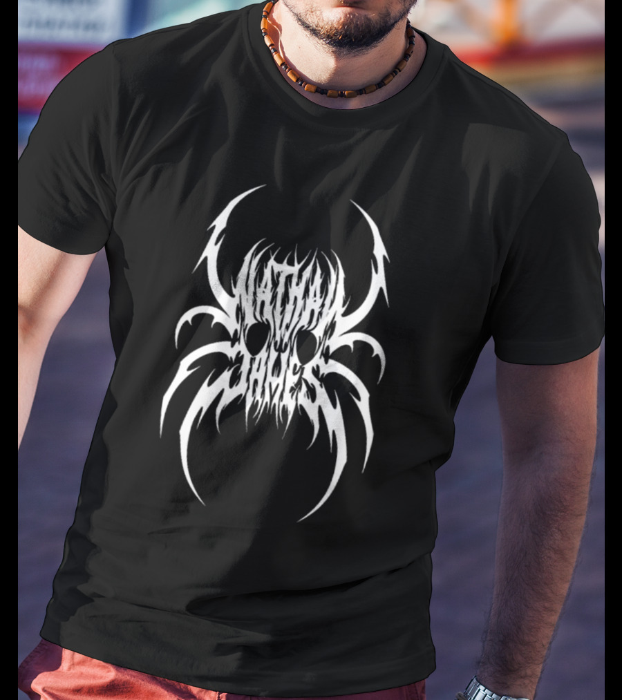 Nathan James White Spider Skull T-Shirt