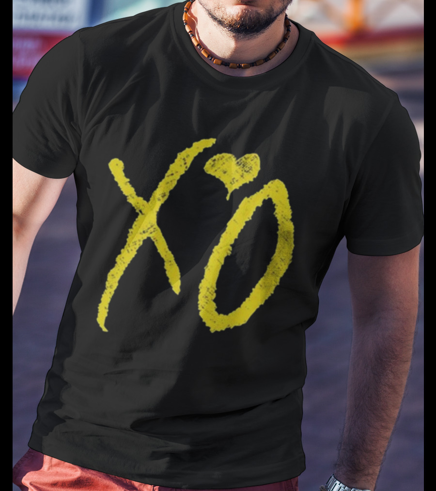 Nav Omw2 Rexdale XO Yellow Script T-Shirt