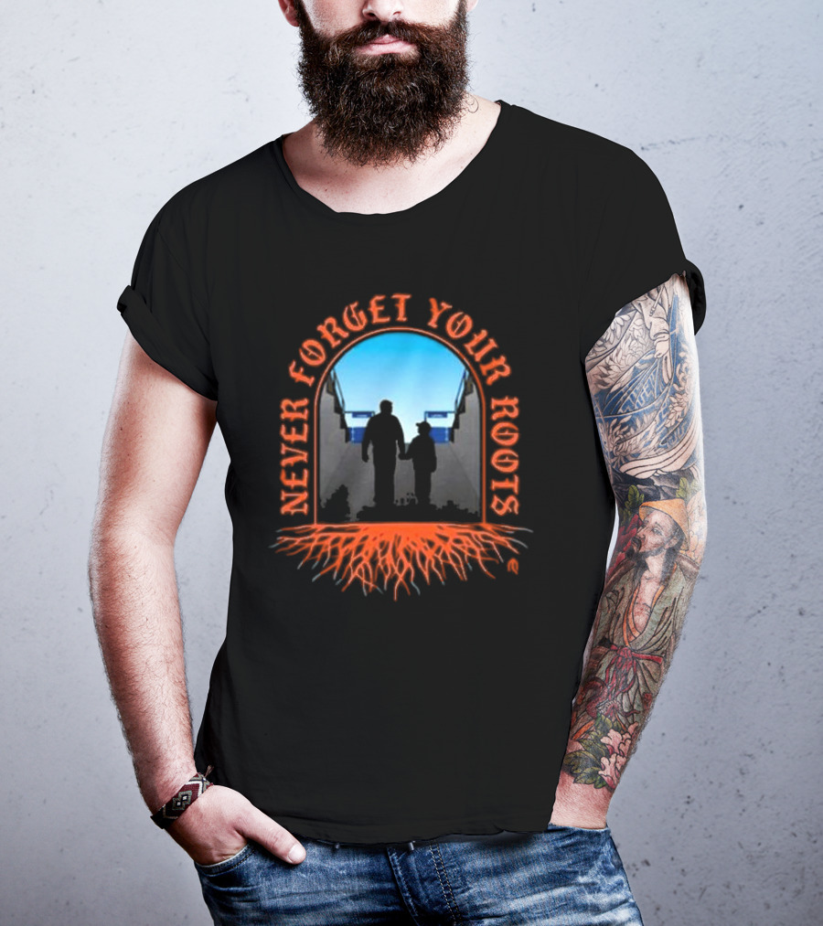 Never Forget Your Roots Family Connection Silhouette Roots T-Shirt
