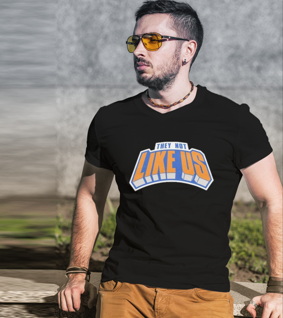 They Not Like Us New York Bold Typography T-Shirt