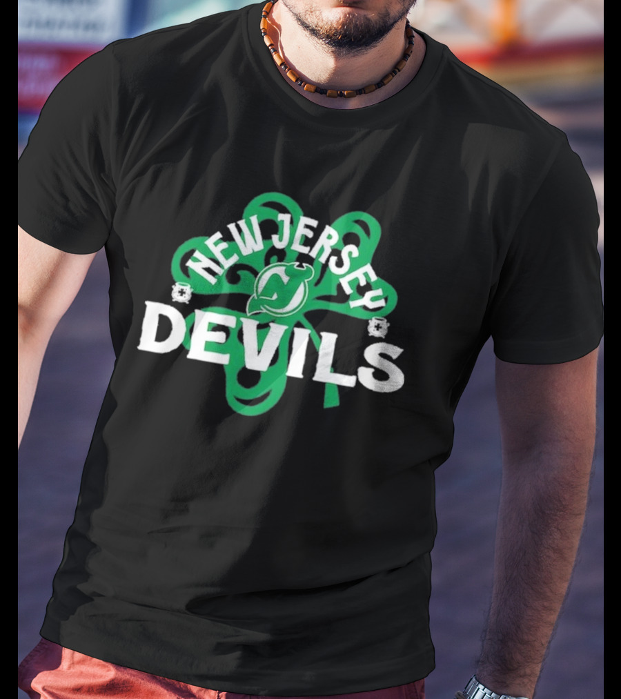 New Jersey Devils Shamrock St. Patrick's Day T-Shirt