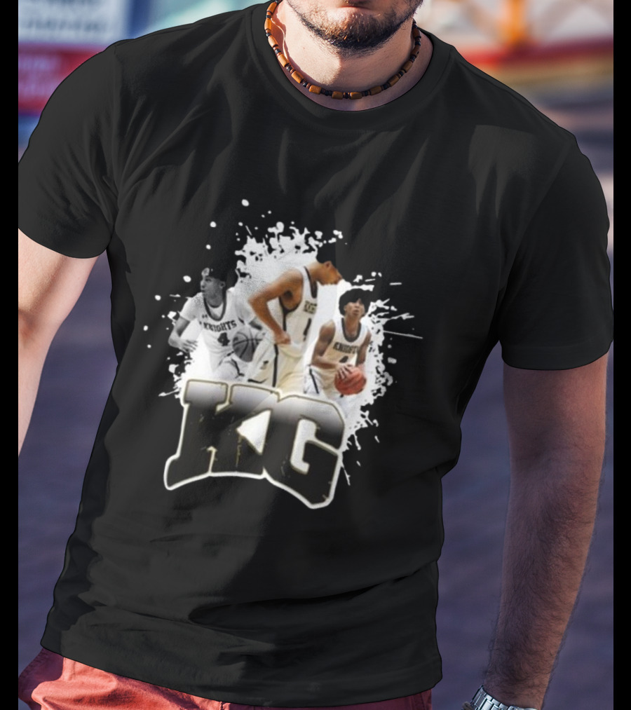 KG Knights Basketball Players Action Collage T-Shirt
