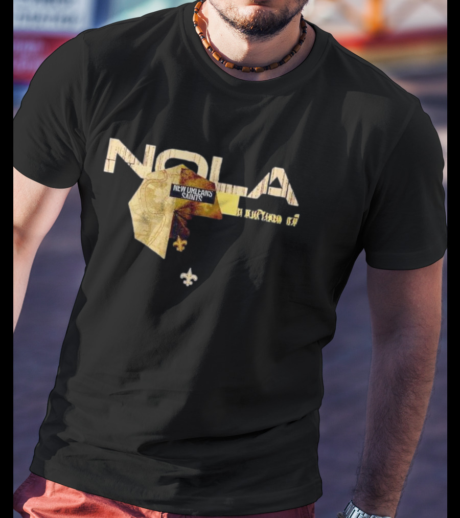 NOLA New Orleans Saints 2025 NFL Draft Cluster Fleur-de-Lis T-Shirt
