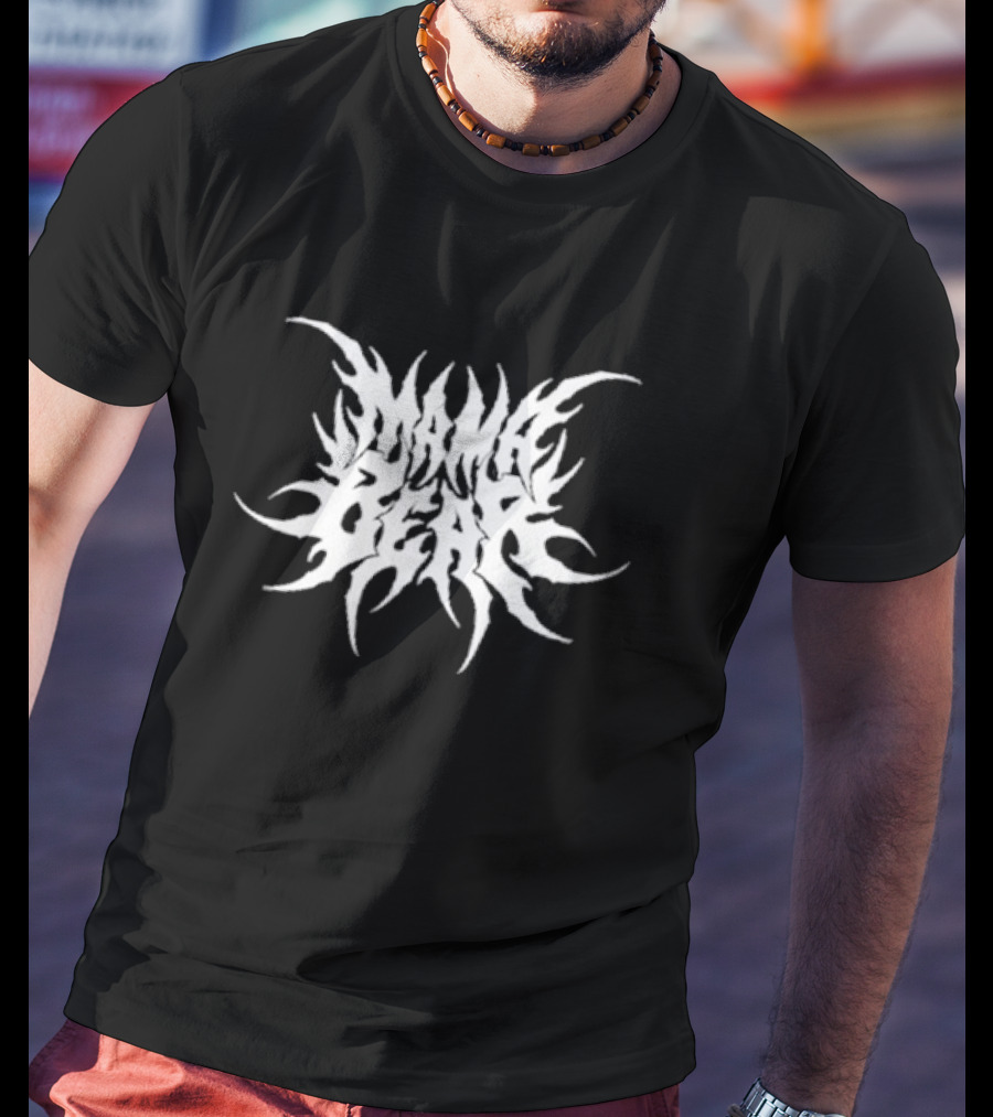 Mama Bear Metal Tribal Flame Style T-Shirt