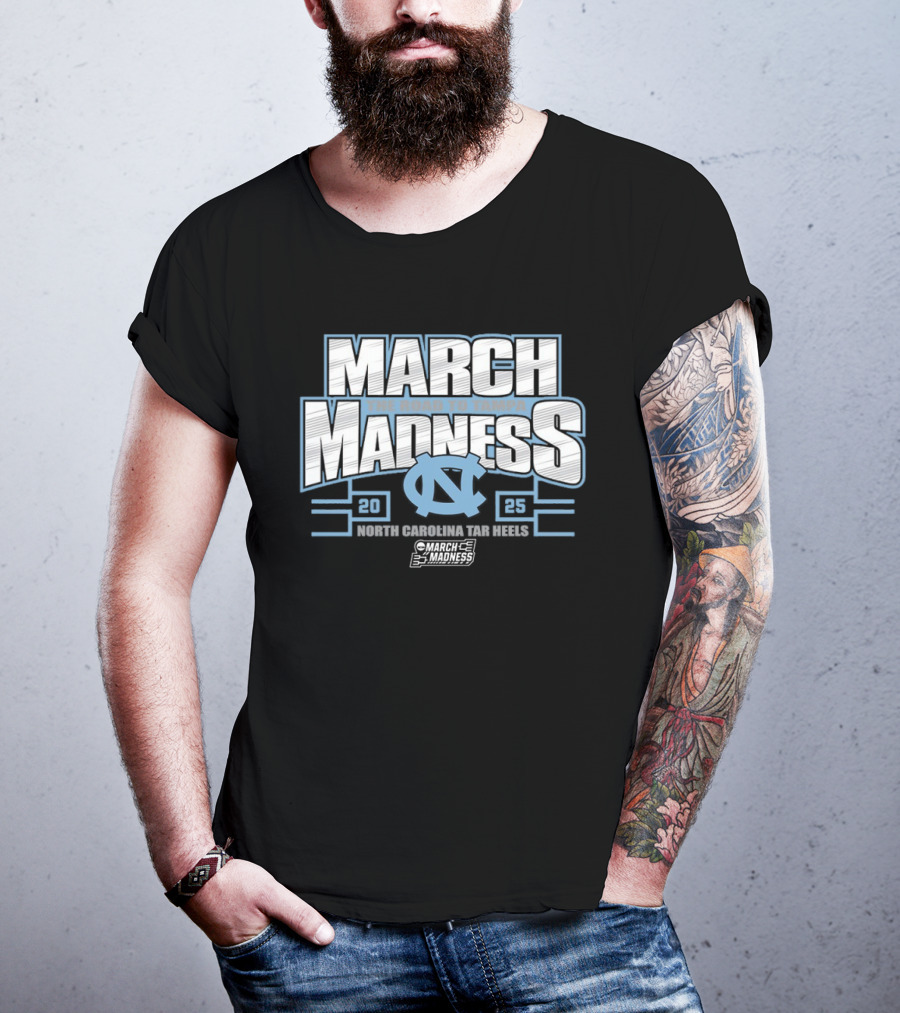 March Madness 2025 North Carolina Tar Heels Road To Tampa NCAA Tournament T-Shirt