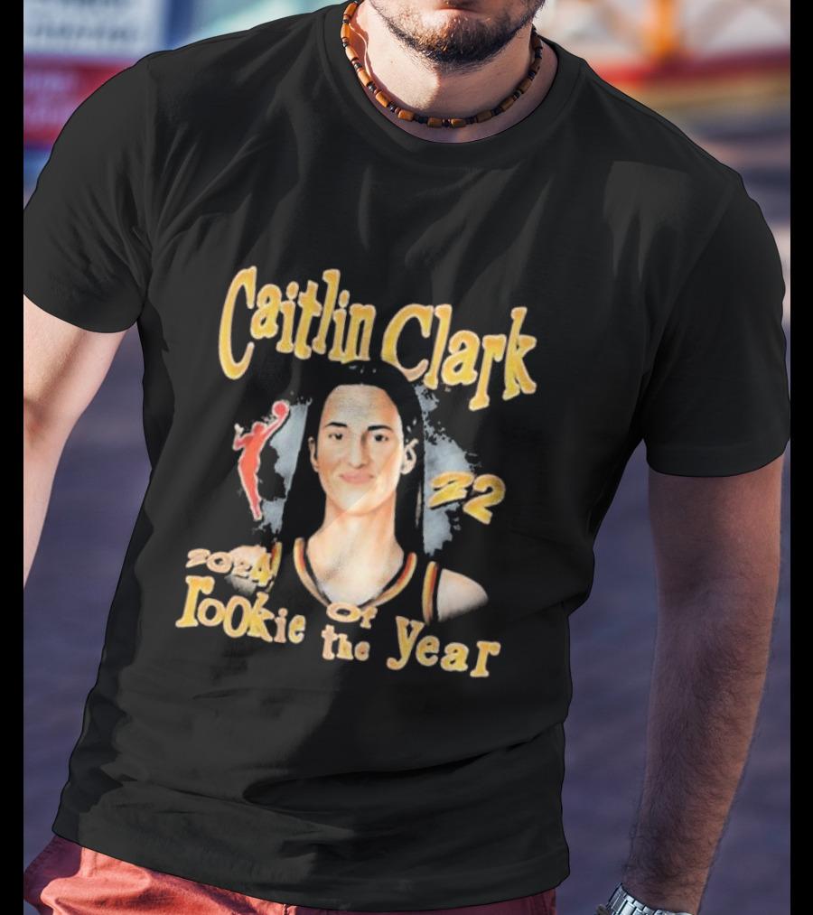 Caitlin Clark Rookie Of The Year Basketball Number 22 Player Tribute T-Shirt
