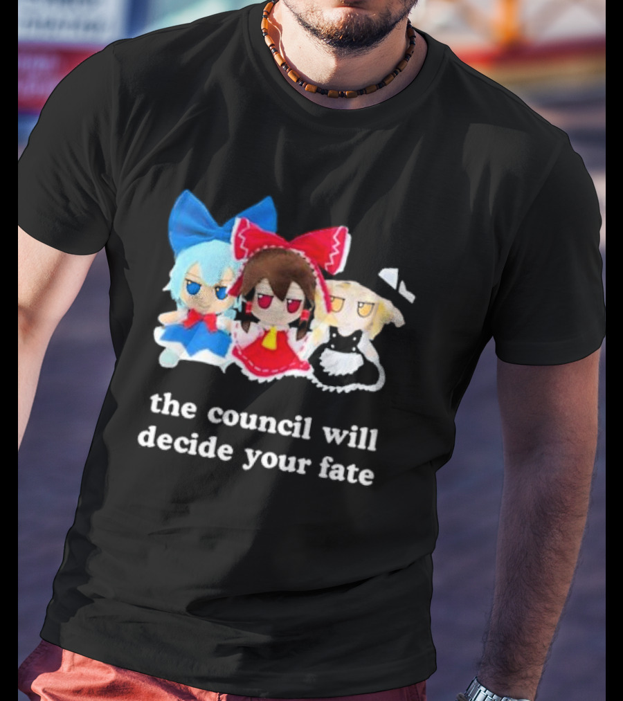 Panzer Chan Cirno Marisa Reimu The Council Will Decide Your Fate T-Shirt