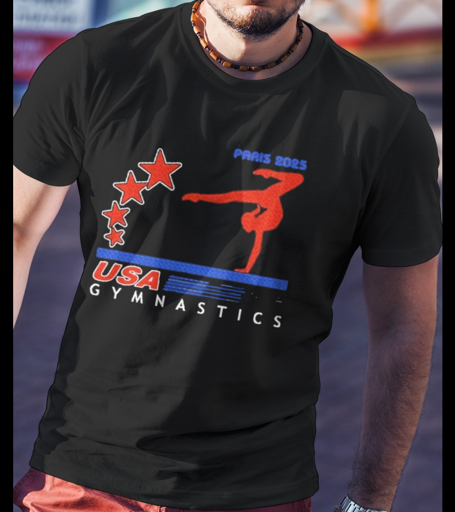 Paris 2025 USA Gymnastics Stars T-Shirt