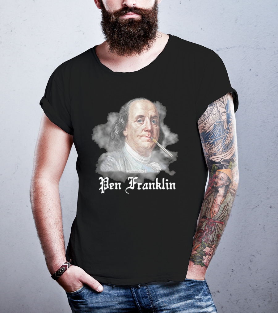Pen Franklin 2025 Historical Parody Theme T-Shirt