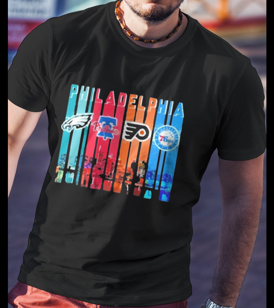 Philadelphia Eagles Phillies Flyers 76ers Sports 2025 T-Shirt