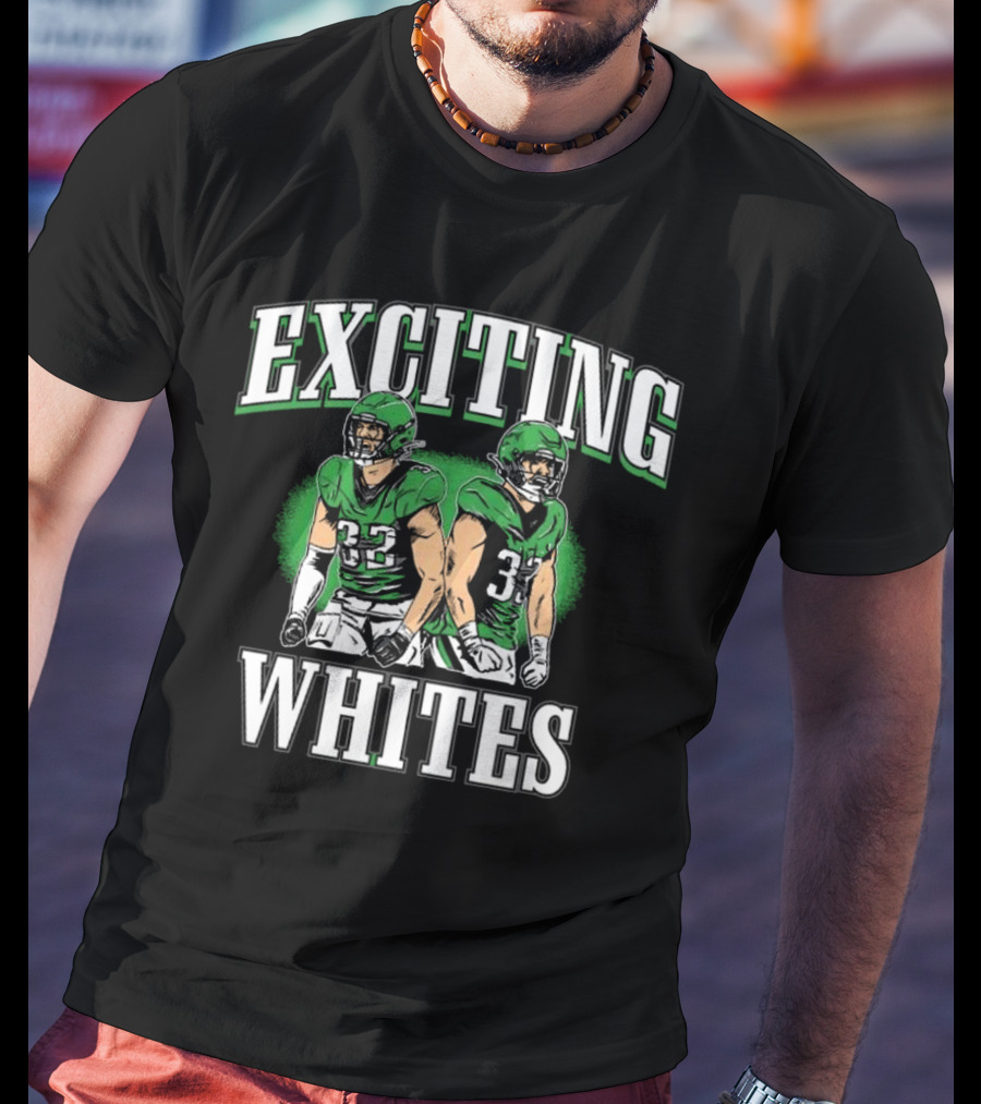 Exciting Whites Philly 2025 Football Players In Green Jerseys T-Shirt