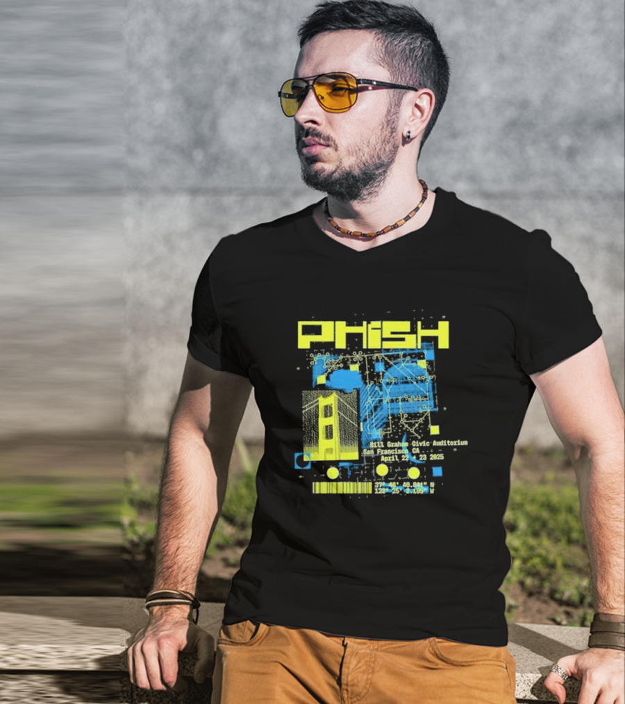 Phish San Francisco California April 22nd And 23rd 2025 T-Shirt