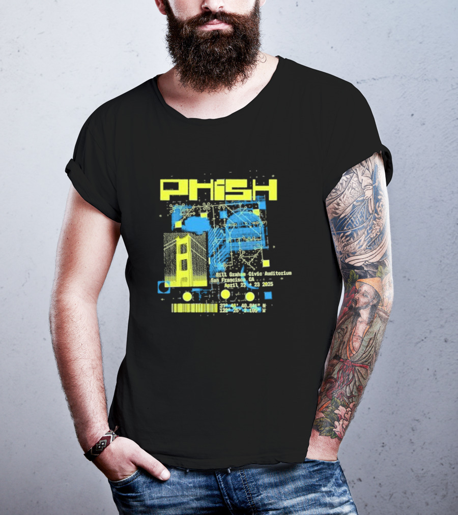 Phish San Francisco California April 22nd And 23rd 2025 T-Shirt