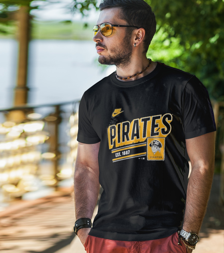 Nike Pittsburgh Pirates Est. 1887 Cooperstown Collection Retro T-Shirt