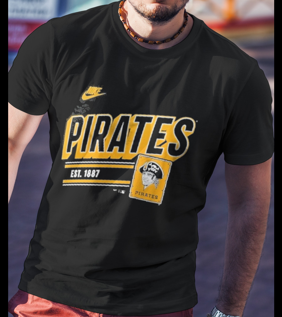 Nike Pittsburgh Pirates Est. 1887 Cooperstown Collection Retro T-Shirt