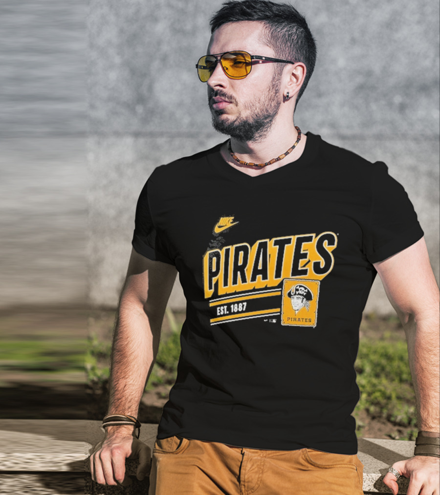 Nike Pittsburgh Pirates Est. 1887 Cooperstown Collection Retro T-Shirt