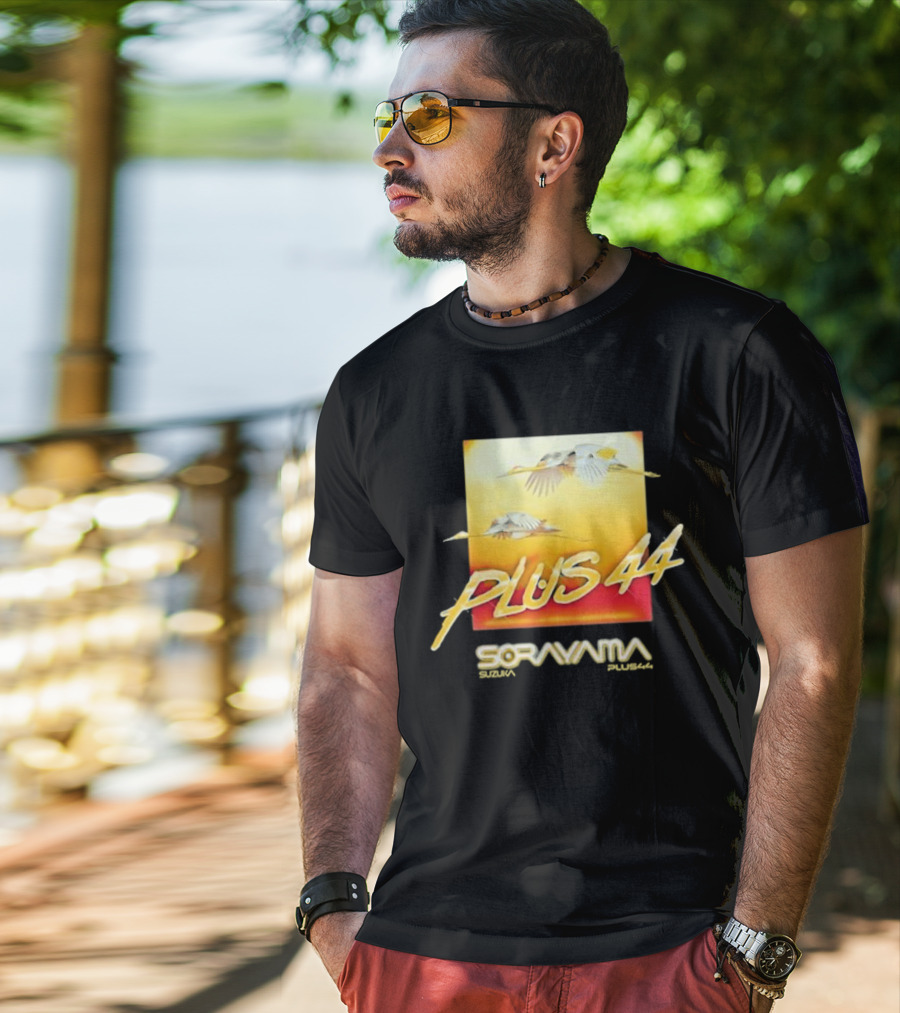 Plus 44 Sorayama Sunset With Cranes T-Shirt