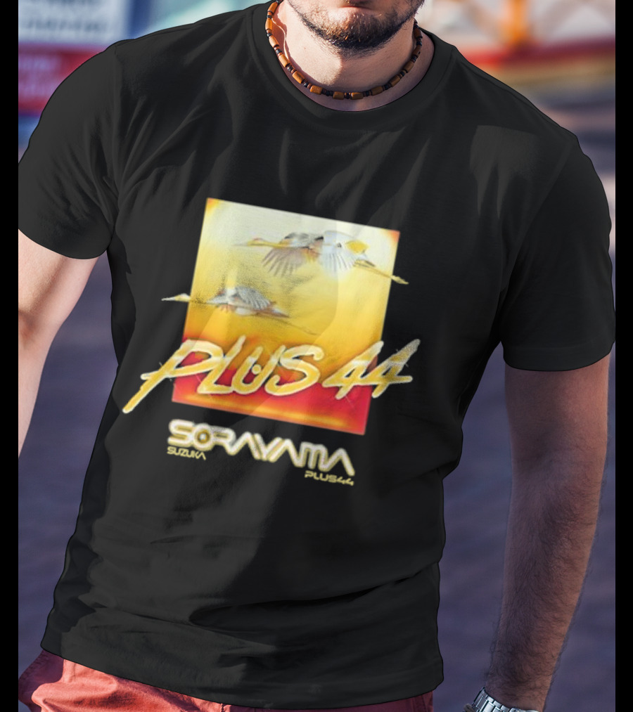 Plus 44 Sorayama Sunset With Cranes T-Shirt