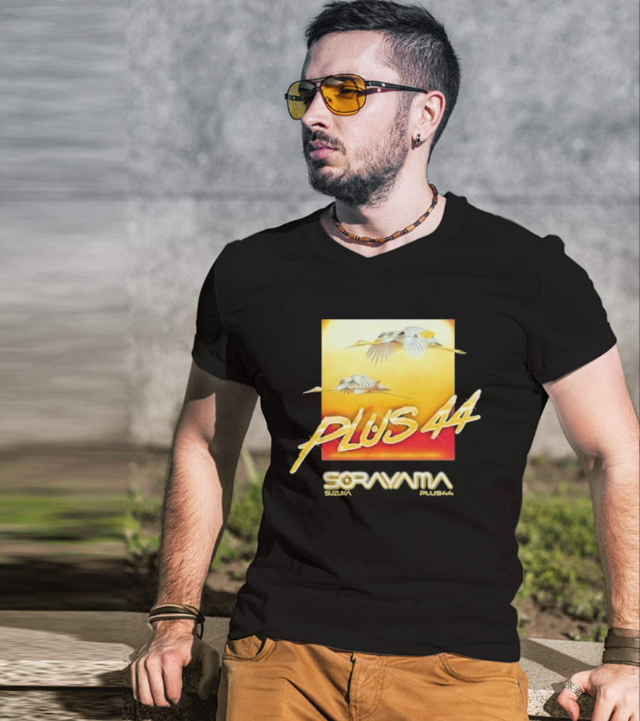 Plus 44 Sorayama Sunset With Cranes T-Shirt