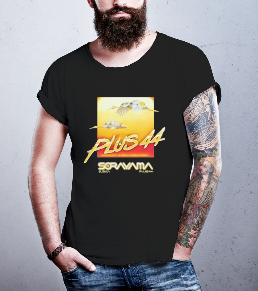 Plus 44 Sorayama Sunset With Cranes T-Shirt