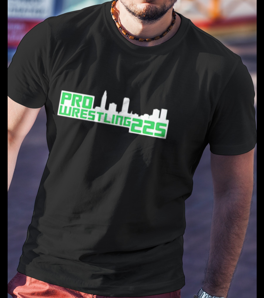 Pro Wrestling 225 Skyline Design T-Shirt
