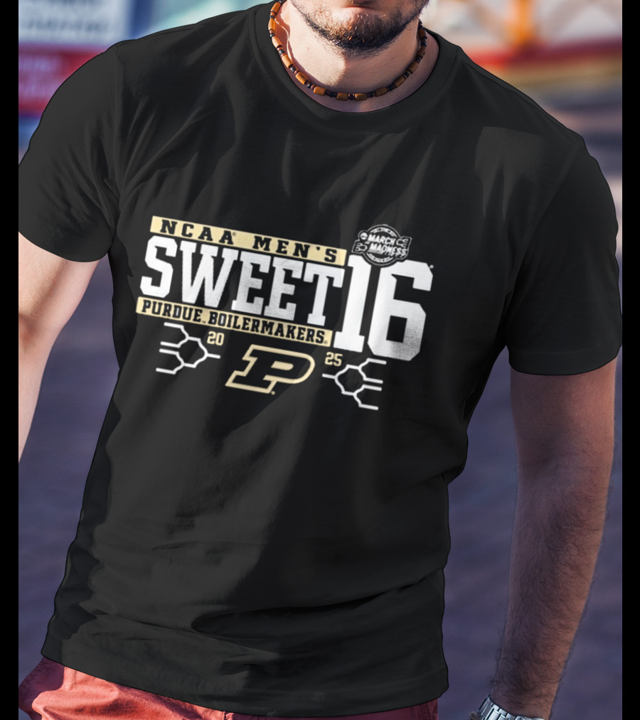 Purdue Boilermakers NCAA Men's Sweet 16 March Madness 2025 T-Shirt