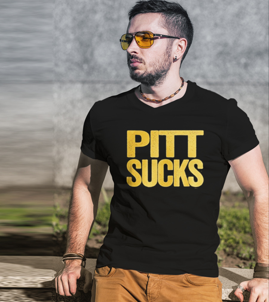West Virginia Mountaineers Pitt Sucks T-Shirt