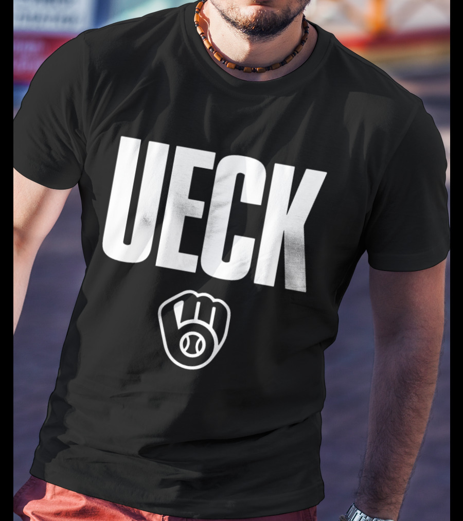 Milwaukee Brewers MLB Thank You UECK Baseball Glove Tribute T-Shirt
