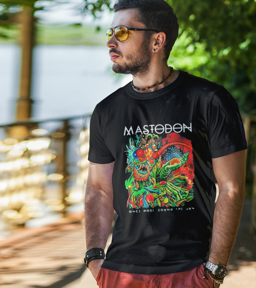 Mastodon Once More Round The Sun Psychedelic Artwork T-Shirt