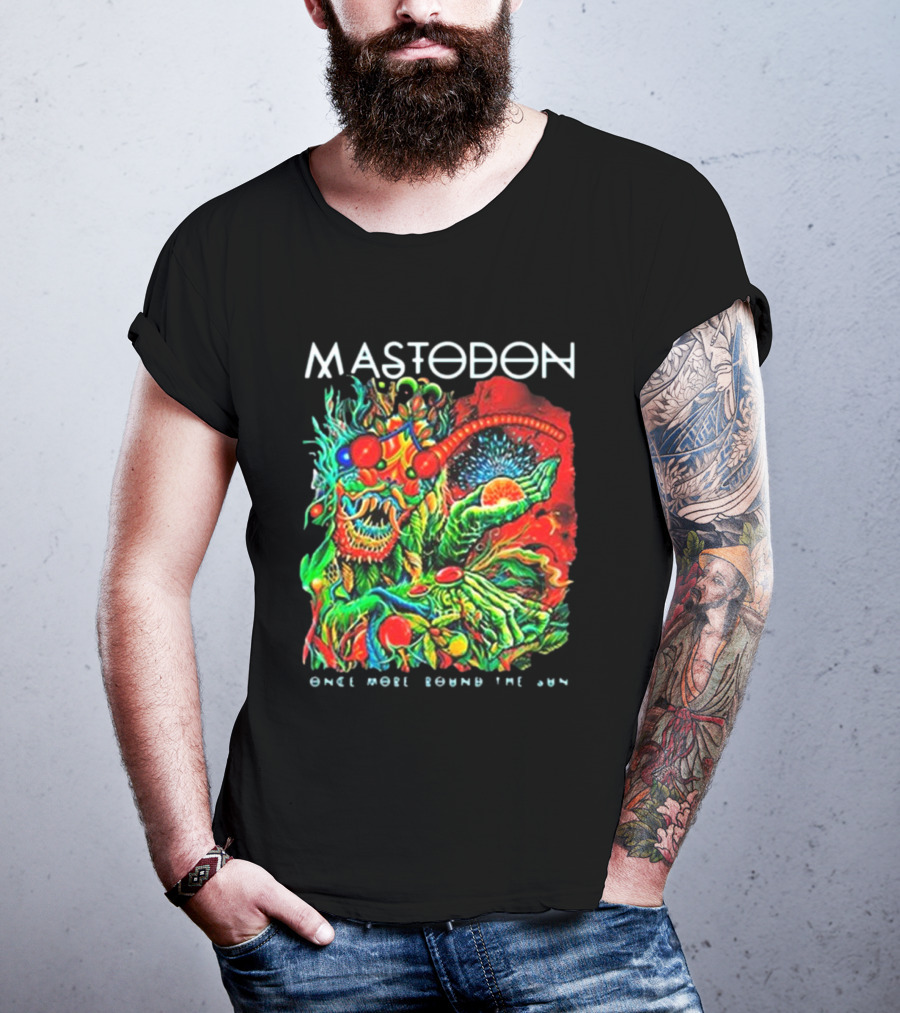 Mastodon Once More Round The Sun Psychedelic Artwork T-Shirt