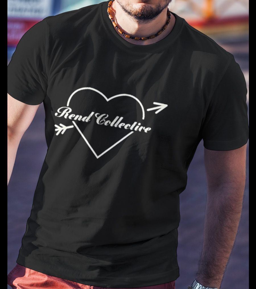 Rend Collective Heart Arrow Valentine Design T-Shirt