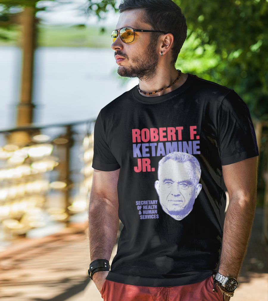 Robert F. Ketamine Jr. Secretary Of Health And Human Services Retro Portrait T-Shirt