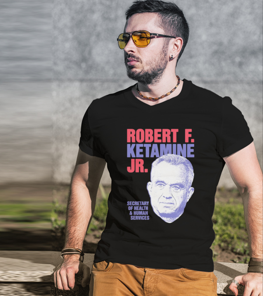 Robert F. Ketamine Jr. Secretary Of Health And Human Services Retro Portrait T-Shirt