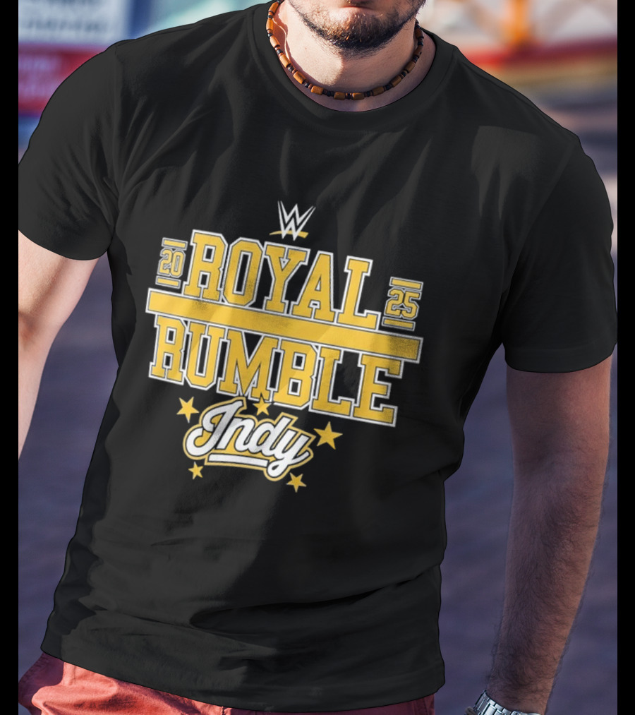 WWE Royal Rumble 2025 Indy Gold Stars T-Shirt