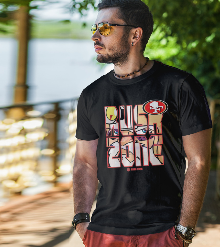 San Francisco 49ers NFL Rush Zone Cartoon Football T-Shirt