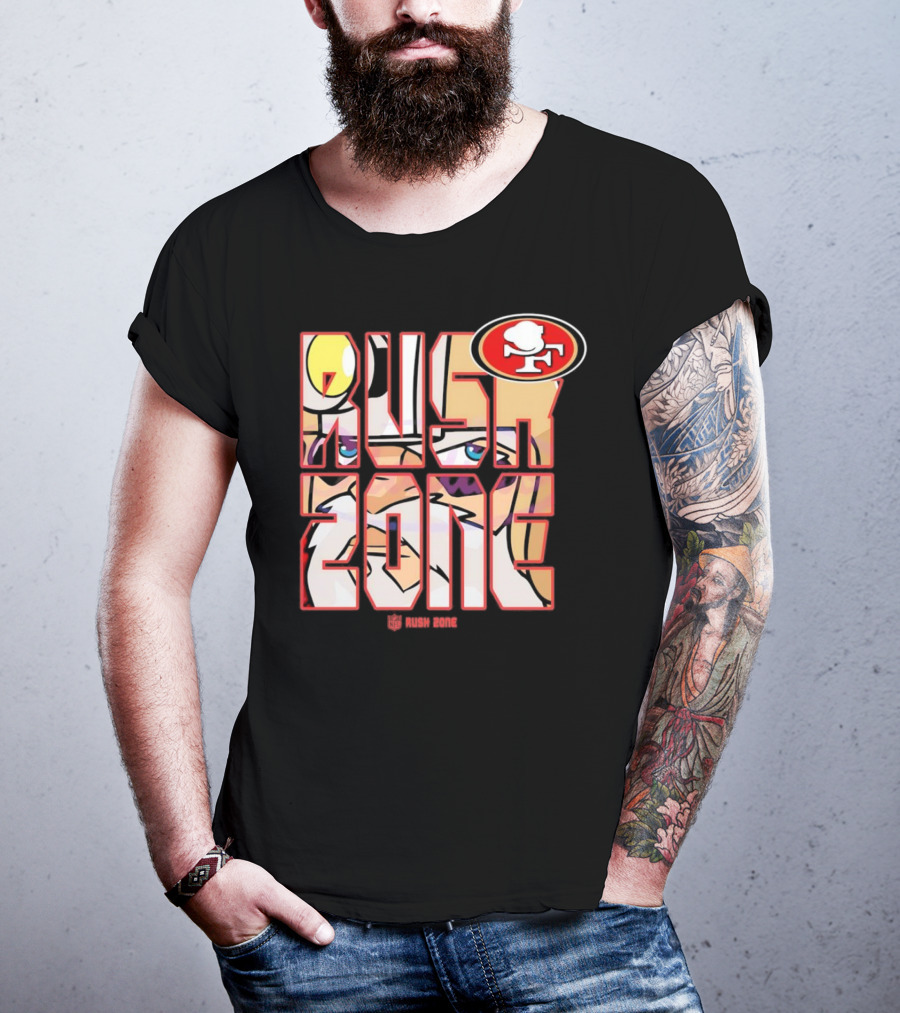 San Francisco 49ers NFL Rush Zone Cartoon Football T-Shirt