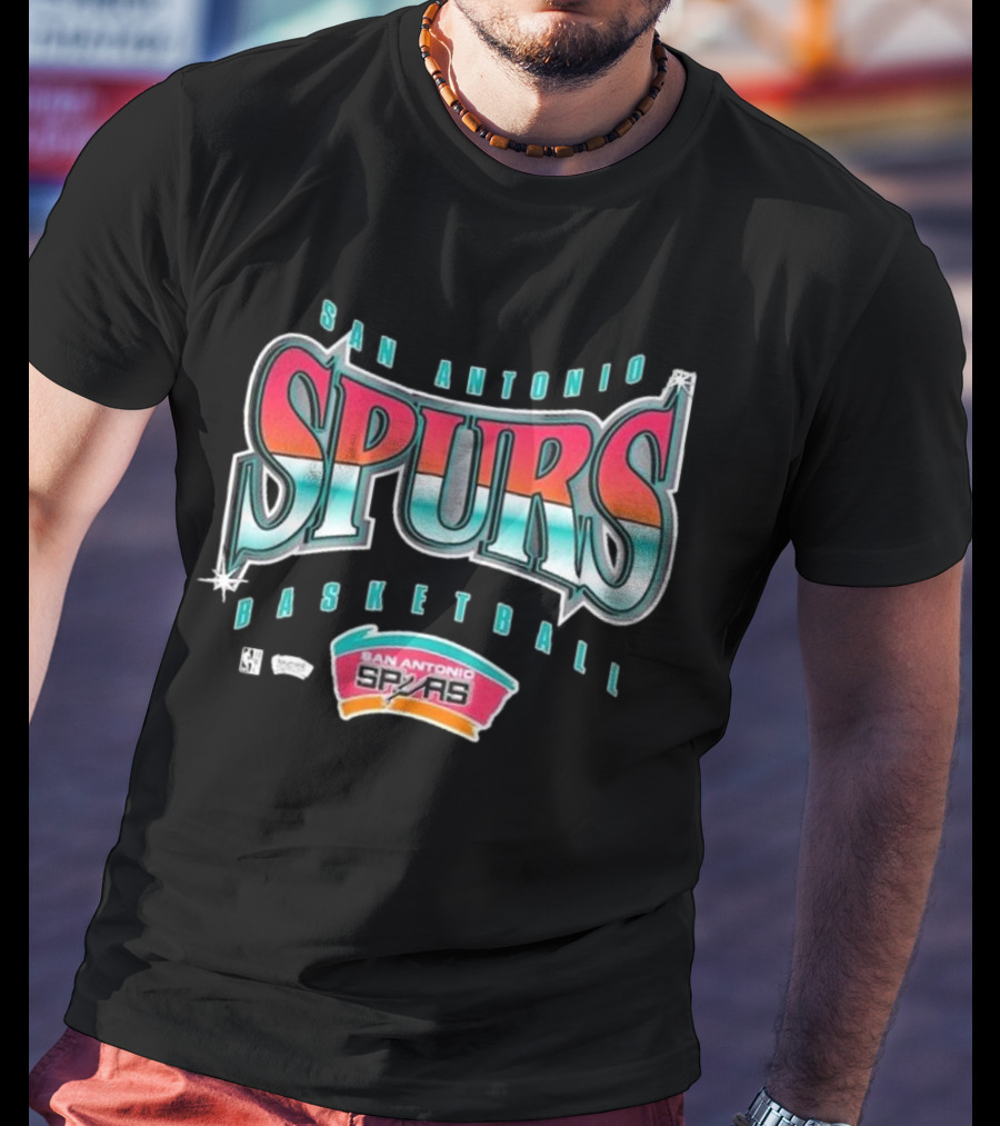 San Antonio Spurs Basketball Retro Logo Vintage Style T-Shirt