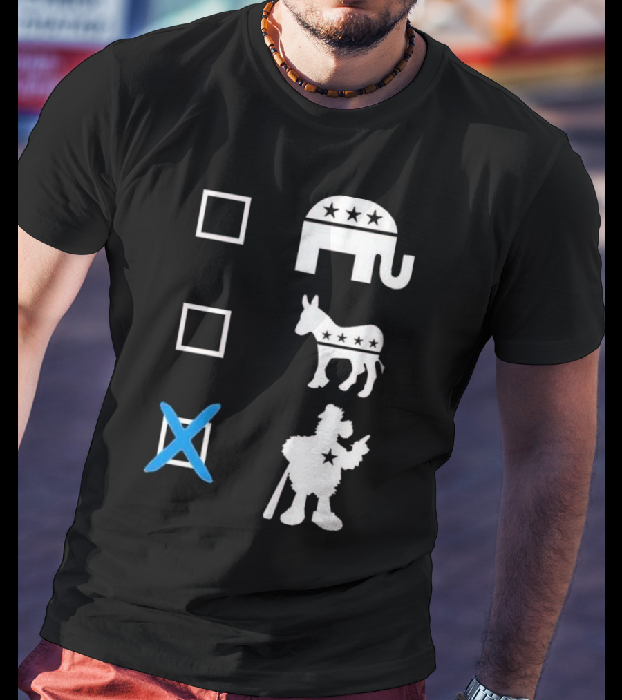 Schwarbocrat Philitical Aphiliation Elephant Donkey Duck Star Boxes T-Shirt