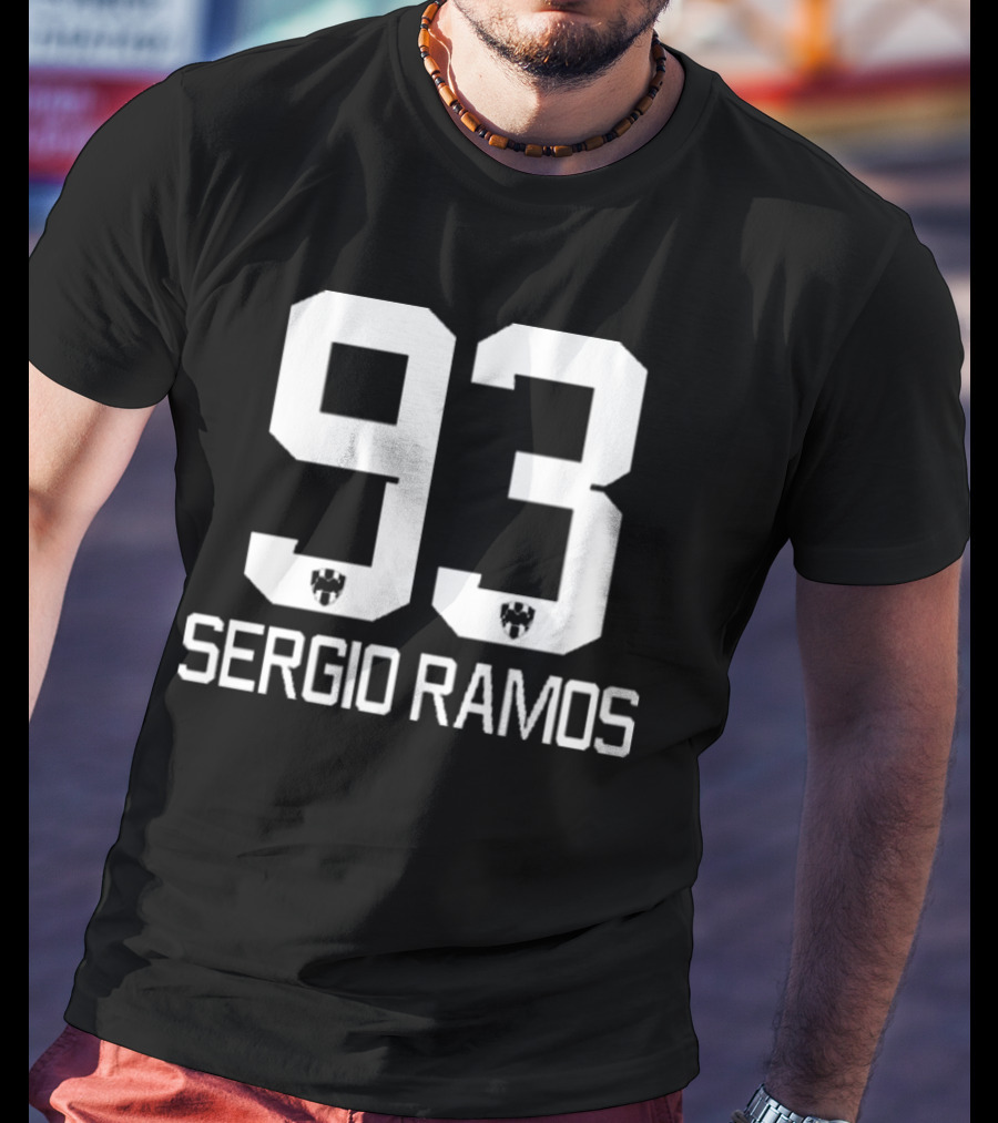 Sergio Ramos 93 Football Number Icon T-Shirt