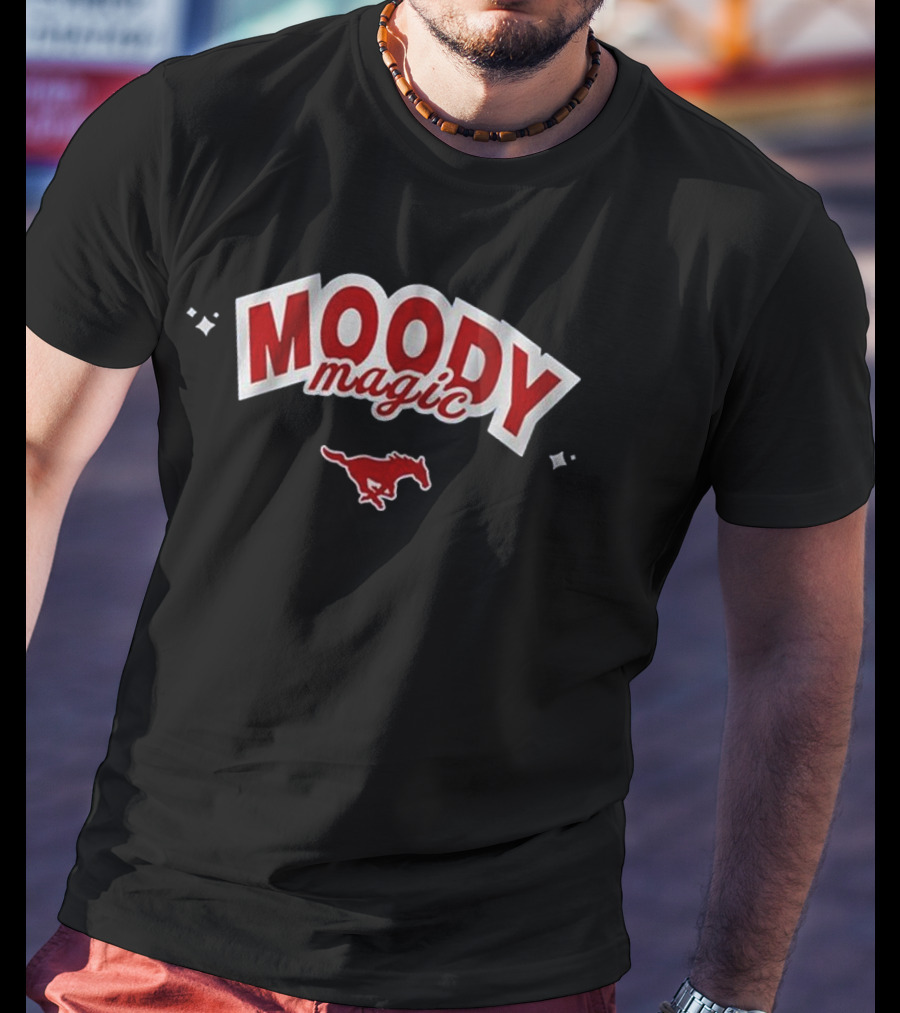 Moody Magic SMU Volleyball Mustang Icon T-Shirt
