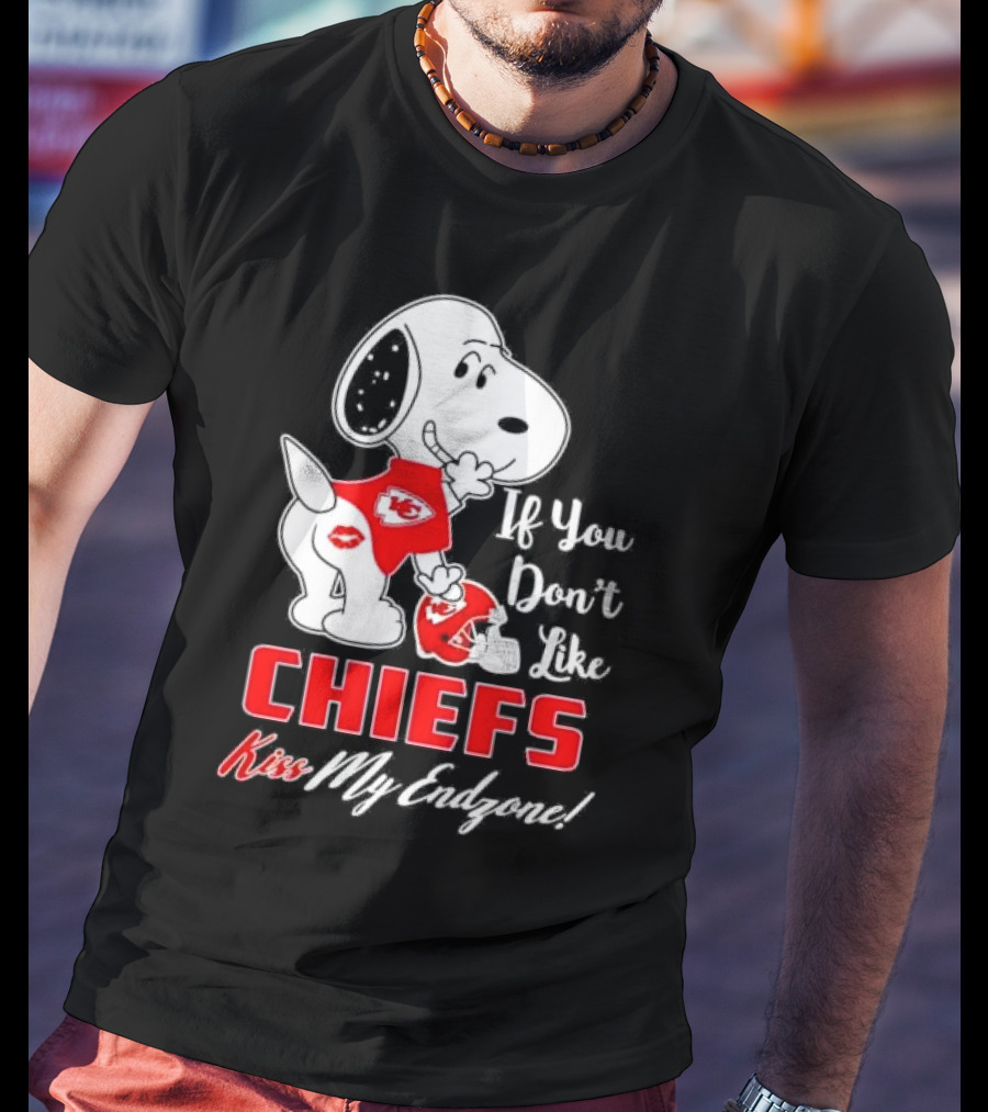Snoopy If You Don’t Like Kansas City Chiefs Kiss My Endzone T-Shirt