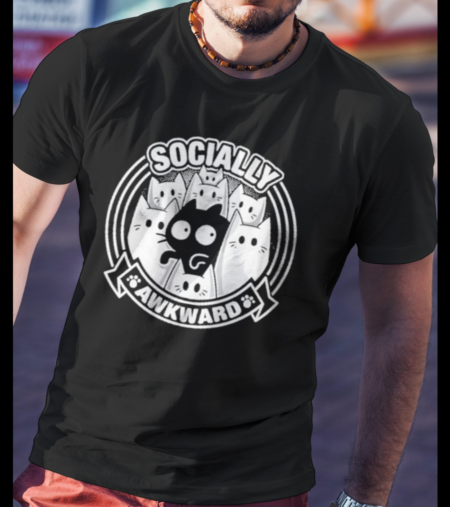 Socially Awkward Cat Misfit Kittens T-Shirt