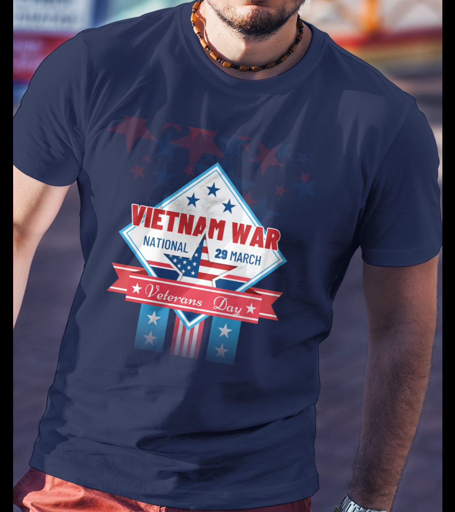 Vietnam War National Veterans Day 29 March Memorial T-Shirt