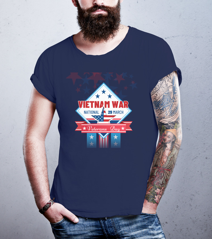Vietnam War National Veterans Day 29 March Memorial T-Shirt