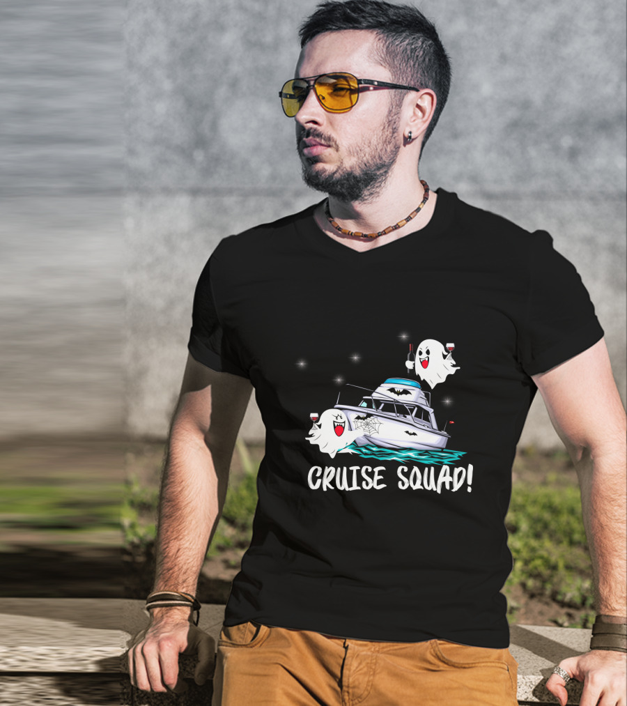 CRUISE SQUAD Ghosts Boat Halloween Party T-Shirt