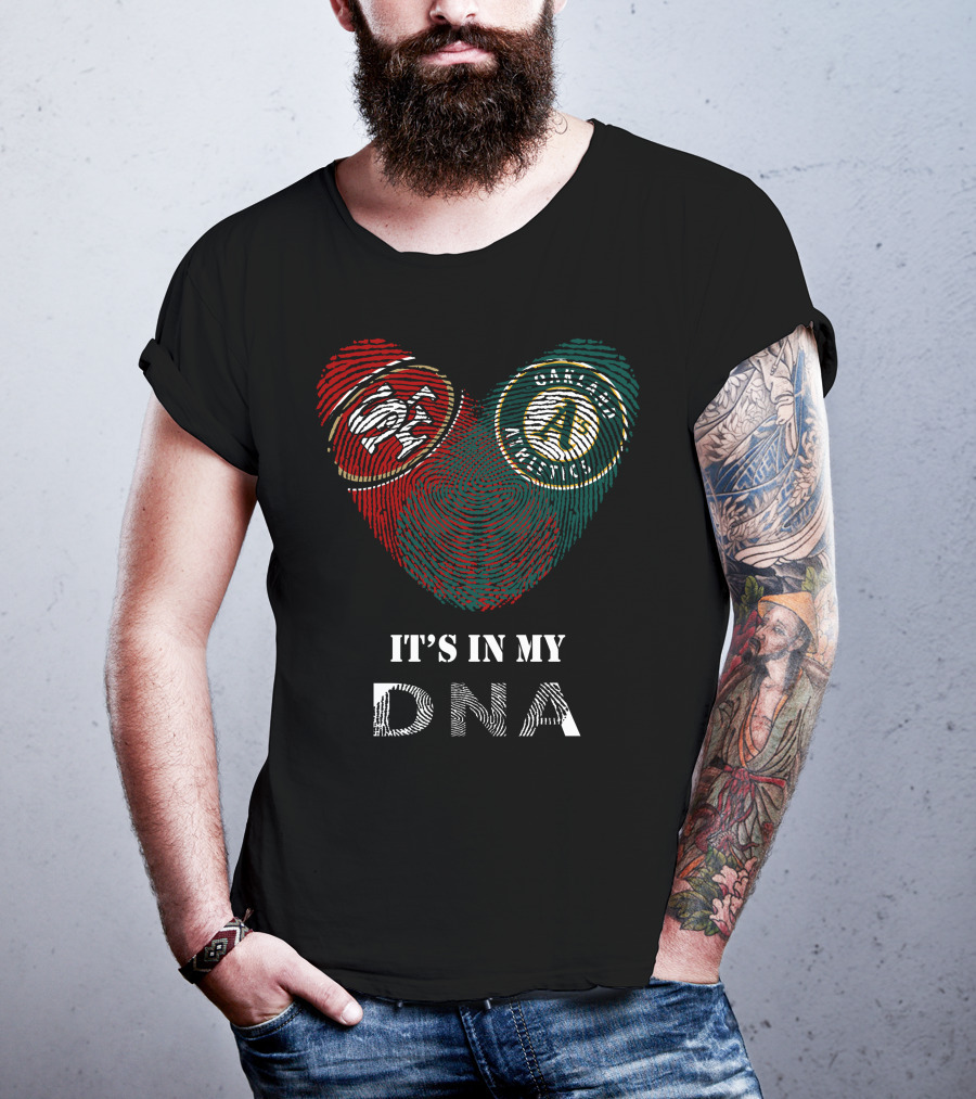 49Ers Athletics DNA Heartprint Fingerprint T-Shirt