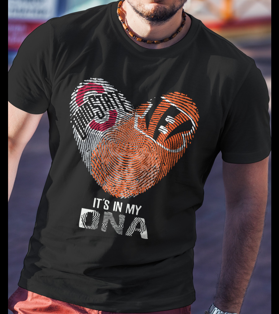 Bengals Ohio State Buckeyes Heart It's In My Dna T-Shirt