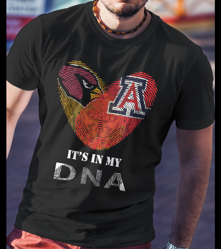 Cardinals Arizona Wildcats Heart It's In My DNA T-Shirt