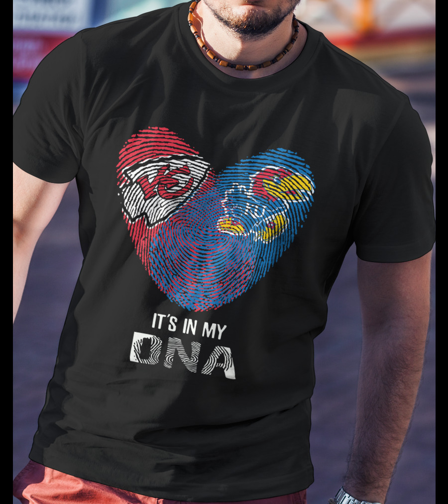Kansas City Chiefs Kansas Jayhawks It's In My DNA T-Shirt